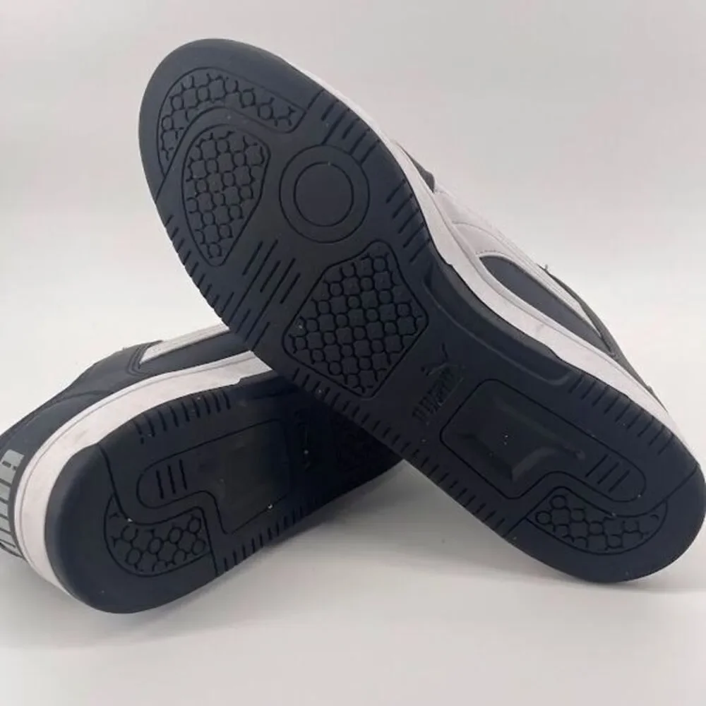 Puma Size 12 Men's Black Leather Sneakers‎ with SoftFoam Comfort Technology